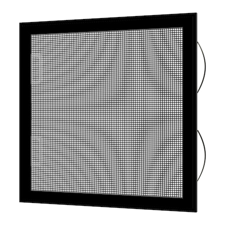 24 in W x 55 in H Double-Hung Window Screen, DH8, Aluminum Mesh, Black -  RITESCREEN, DH8-L48-MSAL-L00-H55-W24